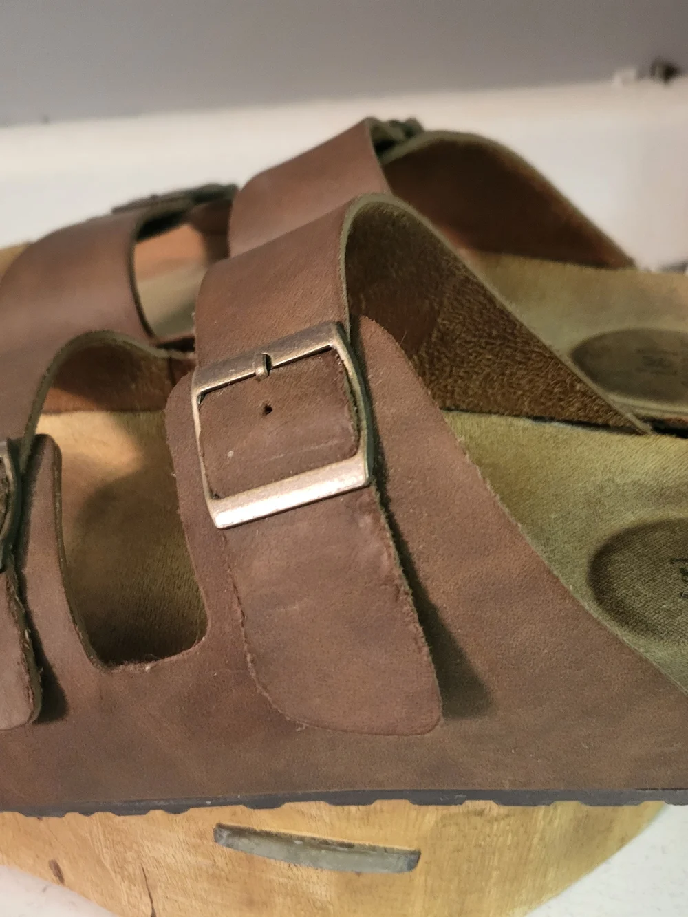 George Brown Double-Buckle Men's Slide Sandals